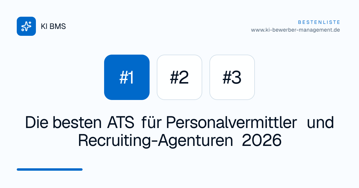 Die besten ATS für Personalvermittler und Recruiting-Agenturen 2026
