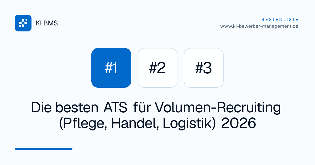 Die besten ATS für Volumen-Recruiting (Pflege, Handel, Logistik) 2026