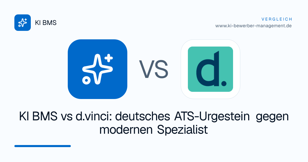KI BMS vs d.vinci: deutsches ATS-Urgestein gegen modernen Spezialist