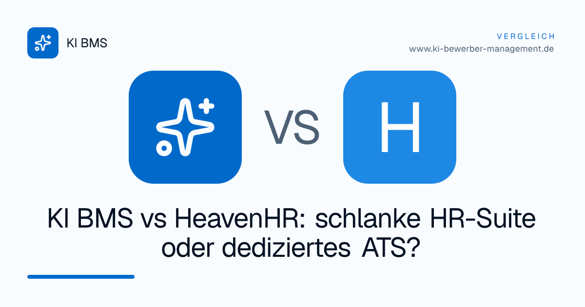 KI BMS vs HeavenHR: schlanke HR-Suite oder dediziertes ATS?