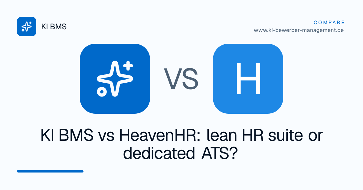 KI BMS vs HeavenHR: lean HR suite or dedicated ATS?