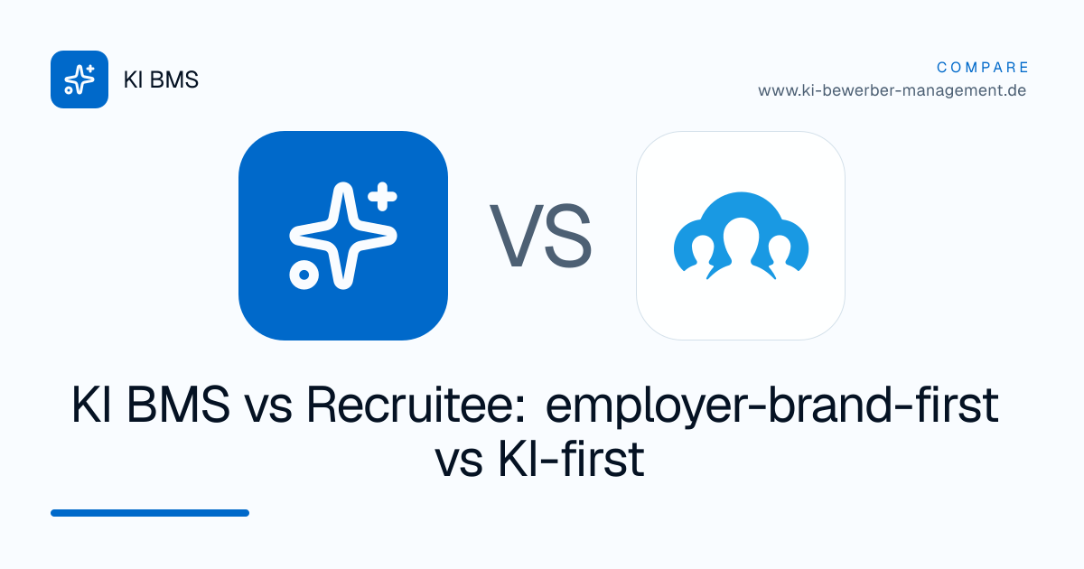 KI BMS vs Recruitee: employer-brand-first vs KI-first