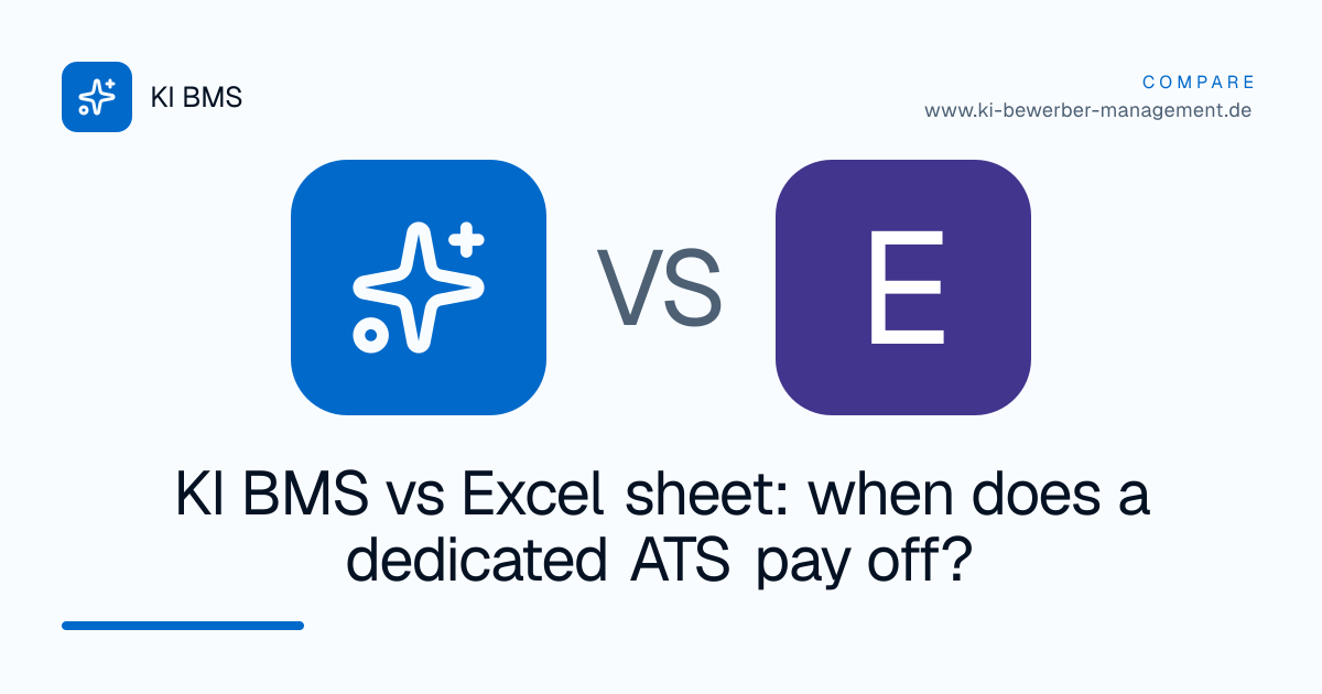 KI BMS vs Excel sheet: when does a dedicated ATS pay off?