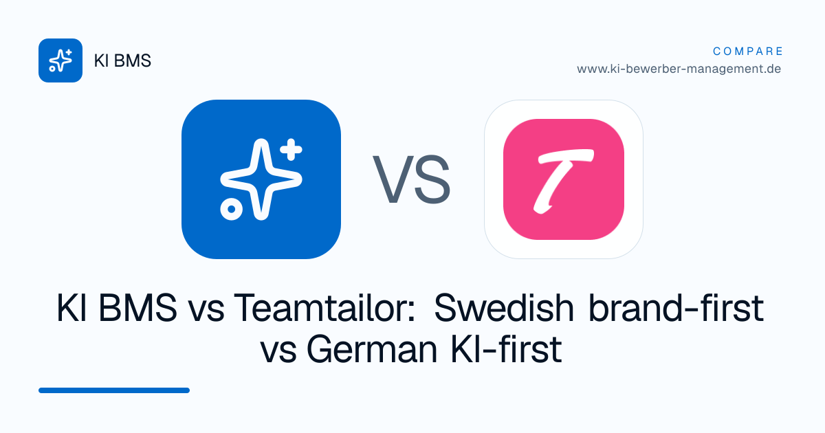 KI BMS vs Teamtailor: Swedish brand-first vs German KI-first