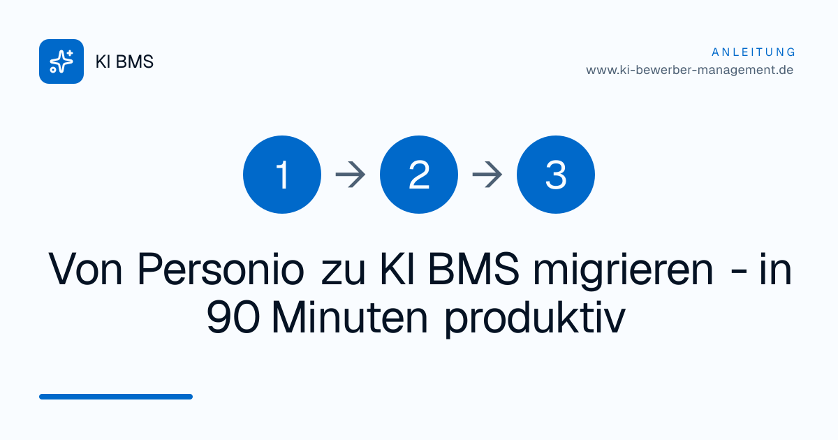 Von Personio zu KI BMS migrieren - in 90 Minuten produktiv