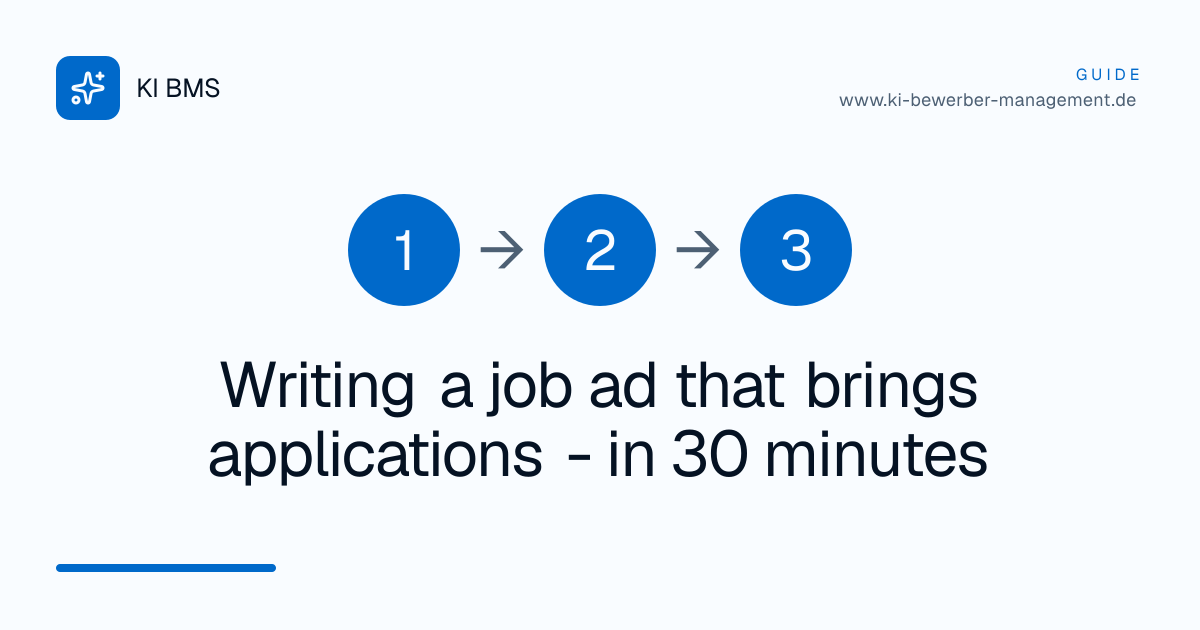 Writing a job ad that brings applications - in 30 minutes